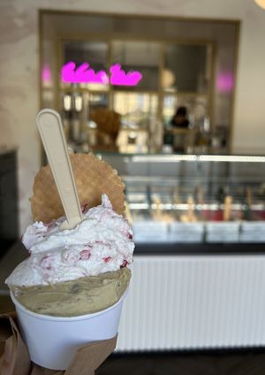   at Gelateria VerderosA in Bergamo