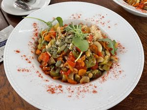 Veggie stew with cashews at Burė in Nida