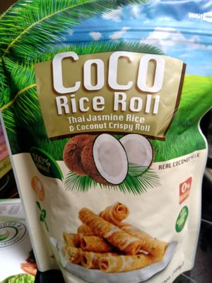 Rice rolls at Vegetarian World Supermarket in Nijmegen