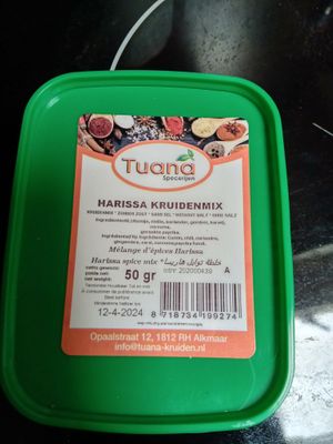 Harissa powder at Vegetarian World Supermarket in Nijmegen
