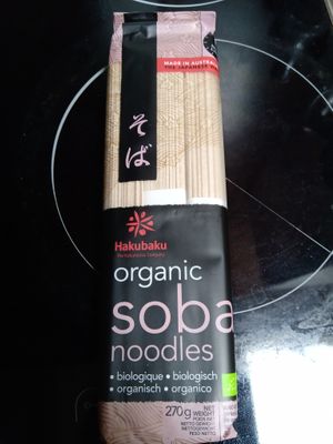 Organic soba noodles at Vegetarian World Supermarket in Nijmegen
