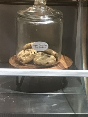 Vegan cookie jar at Steamy Buddha in Ellsworth