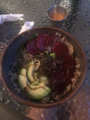 Earthy Buddha Bowl without feta  at Steamy Buddha in Ellsworth