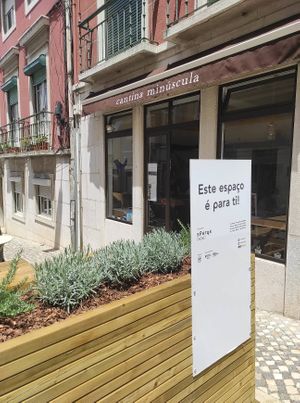 The front of the Cantina at Cantina Minúscula in Lisbon