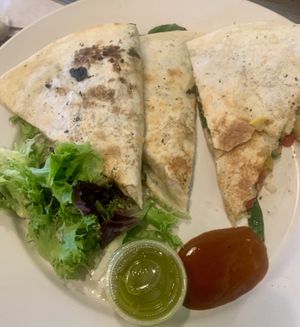Tofu tiger quesadilla at Kayak Kafe - Broughton in Savannah