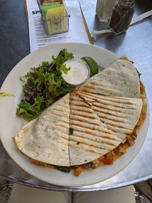 Tofu quesadilla at Kayak Kafe - Broughton in Savannah