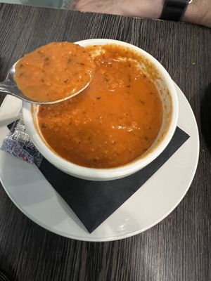 Tomato soupp  at Kayak Kafe - Broughton in Savannah