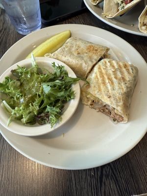 Vegan burritos with walnut ‘meat'  at Kayak Kafe - Broughton in Savannah