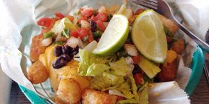 Tater tot nacho special 👍 at Kayak Kafe - Broughton in Savannah