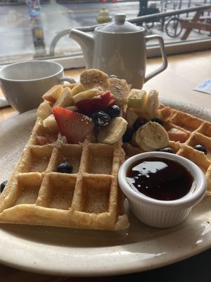 Waffles!  at Morning Glory Cafe in Eugene