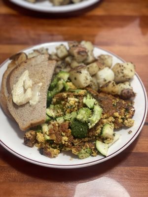 Mamas tofu scramble   at Morning Glory Cafe in Eugene