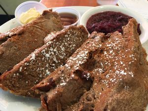 Vegan French Toast at Morning Glory Cafe in Eugene