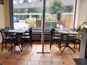 Interior at L'Imprevu Cafe in Fribourg