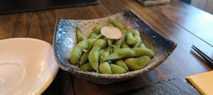 Salty edamame at Tomita Sushi - Maybe closed in Isle Of Skye