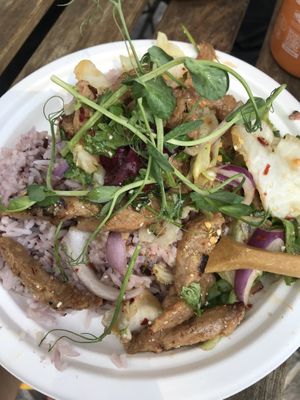 Nam tok muu at Thai Vegan Kitchen in Helsinki