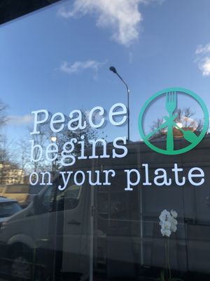 100% animal friendly! at Thai Vegan Kitchen in Helsinki