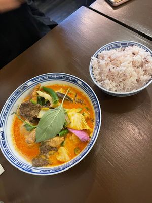 Main dish: red curry  at Thai Vegan Kitchen in Helsinki