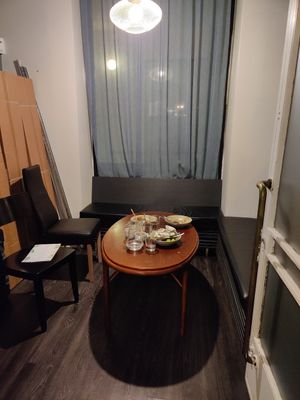 Small cozy room in the back at Thai Vegan Kitchen in Helsinki