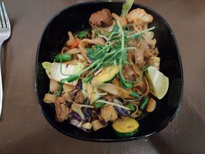 Beyond meat phad khii mau at Thai Vegan Kitchen in Helsinki
