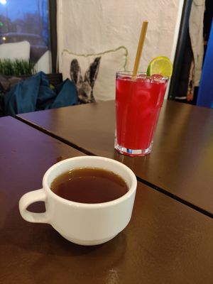 Free tea at Thai Vegan Kitchen in Helsinki
