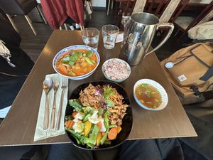 Daily special & red curry   at Thai Vegan Kitchen in Helsinki