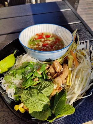 Rise noodles at Thai Vegan Kitchen in Helsinki
