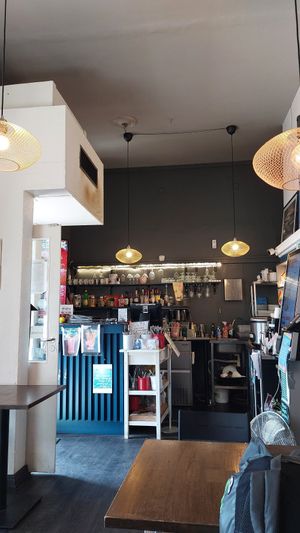 Inside at Thai Vegan Kitchen in Helsinki