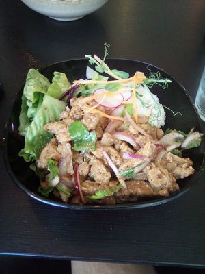 Nam Tok Muu at Thai Vegan Kitchen in Helsinki