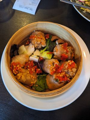 Dim sum hernis at Thai Vegan Kitchen in Helsinki