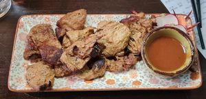 Satay skewers at Thai Vegan Kitchen in Helsinki