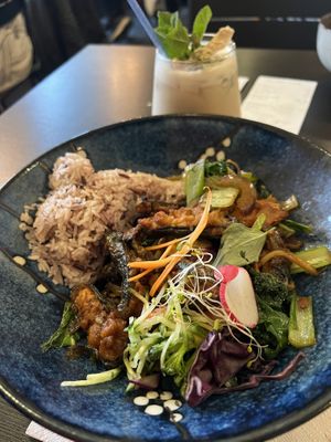 Plaa Phad Phrik (with ‘fish’)  at Thai Vegan Kitchen in Helsinki