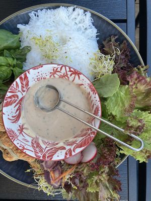 Not fish salad   at Thai Vegan Kitchen in Helsinki