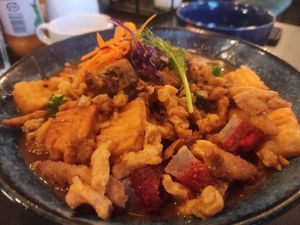 Boat noodle soup (big portion) at Thai Vegan Kitchen in Helsinki