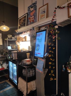 Inside at Thai Vegan Kitchen in Helsinki