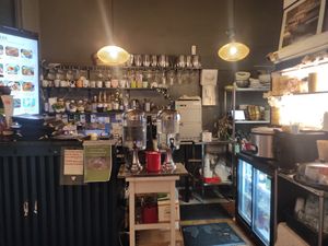 Inside at Thai Vegan Kitchen in Helsinki