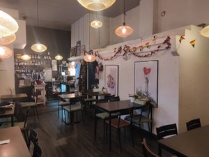 Inside at Thai Vegan Kitchen in Helsinki