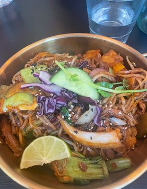 Pad thai  at Thai Vegan Kitchen in Helsinki