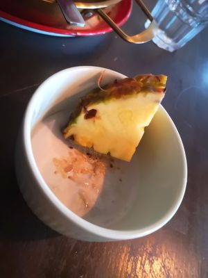 The dessert at Thai Vegan Kitchen in Helsinki