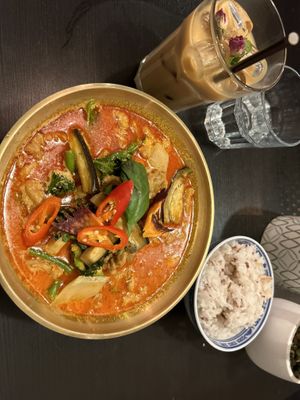 Red Curry very different than last time i had it but still great😄 at Thai Vegan Kitchen in Helsinki