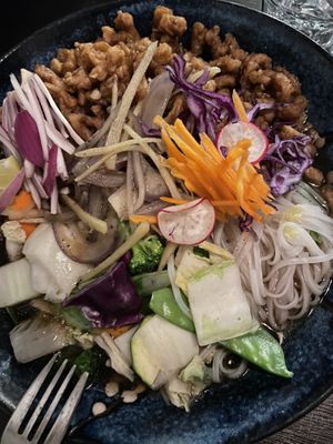 Pho (noodle plato)  at Thai Vegan Kitchen in Helsinki