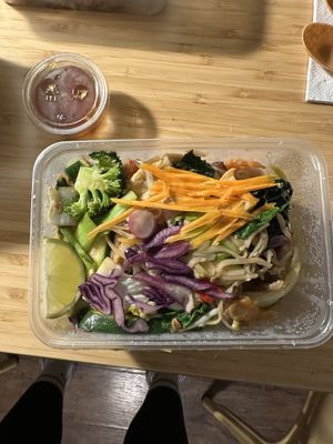 Phad Thai with tofu  at Thai Vegan Kitchen in Helsinki