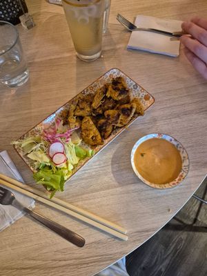 Appetizer (the sauce was awesome) at Thai Vegan Kitchen in Helsinki