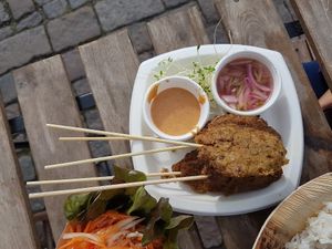 Seitan sate💚💚💚 at Thai Vegan Kitchen in Helsinki