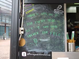 The skewer was delicious. at Thai Vegan Kitchen in Helsinki