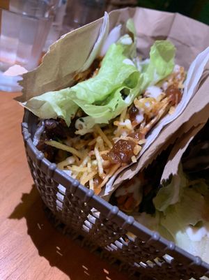 poema vegano option at Novos Tacos in Sao Joao Del Rei