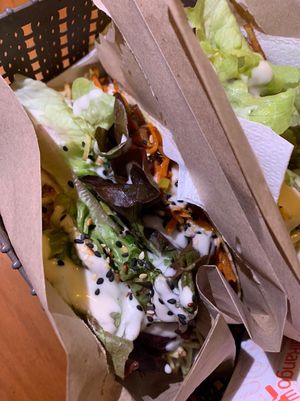 vegan taco at Novos Tacos in Sao Joao Del Rei