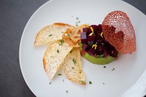 Beet TarTare    
 at Saffron in Las Vegas