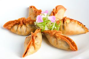 Mushroom Duxelle Rangoon
 at Saffron in Las Vegas