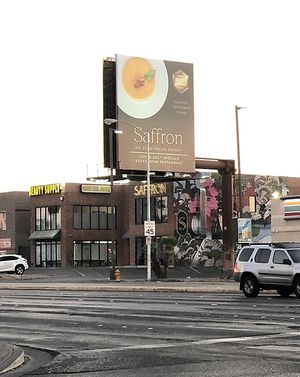 Off the strip   at Saffron in Las Vegas