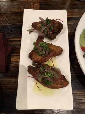 Zucchini blossoms   at Saffron in Las Vegas